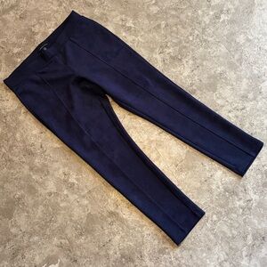 Andrew Marc Navy Blue Suede Slip On Pants